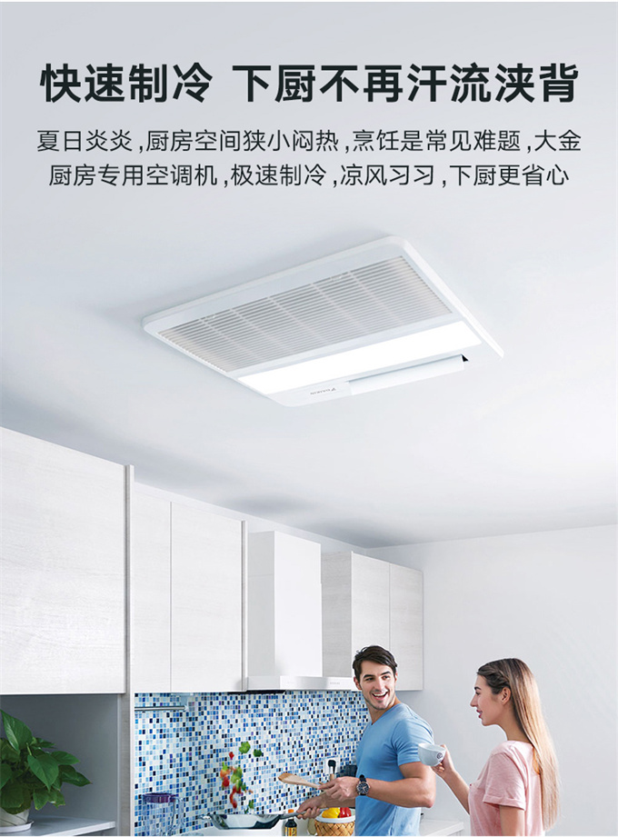 DAIKIN/大金廚房專用空調(diào)嵌入式廚房空調(diào)室內(nèi)機(jī)家用中央空調(diào)變頻(圖2)