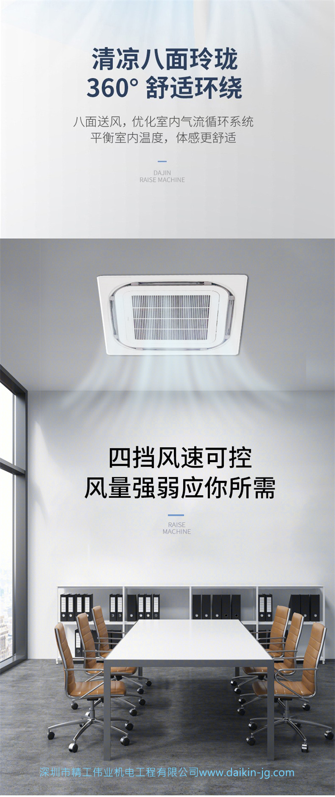 DAIKIN/大金中央空調(diào)吸頂空調(diào)天花機(jī)5匹3匹2匹天井機(jī)家用/商用(圖3)