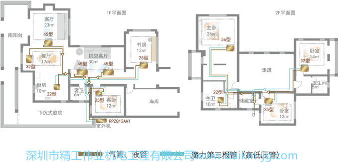 別墅大金中央空調(diào)房型案例分享